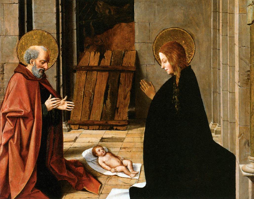 The Adoration of the Child by Josse Lieferinxe