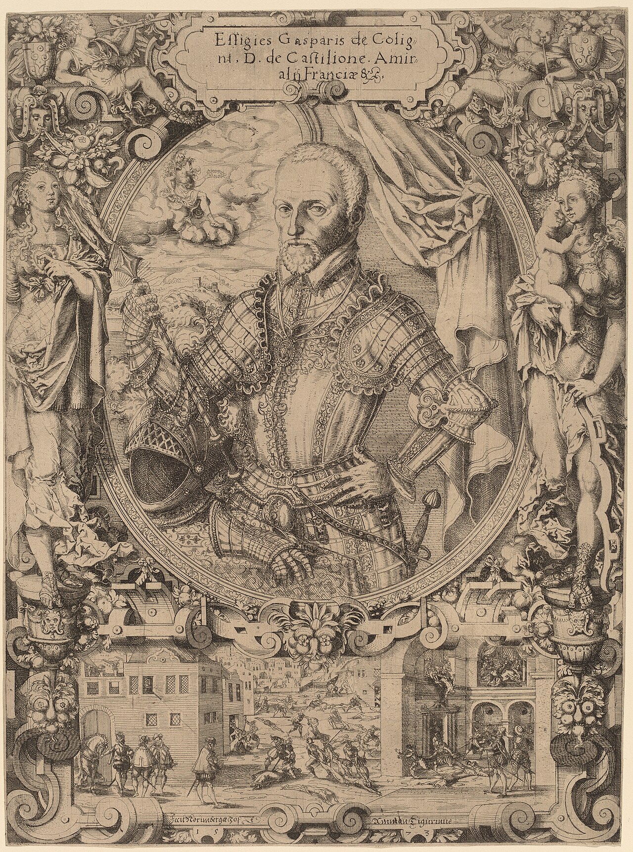 Gaspar de Coligny by Jost Amman