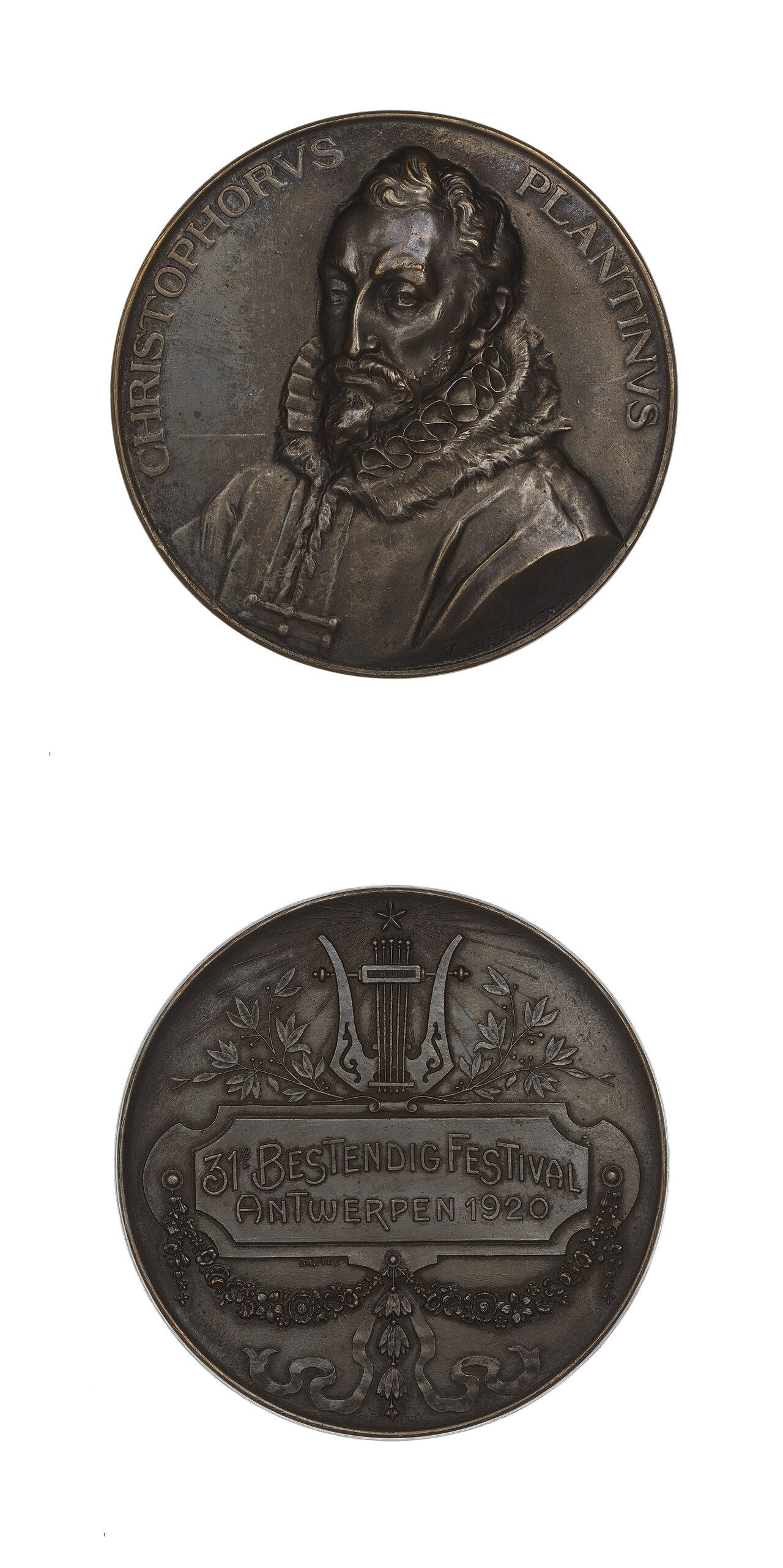 Medal of Christophe Plantin (1) by Josue Dupon