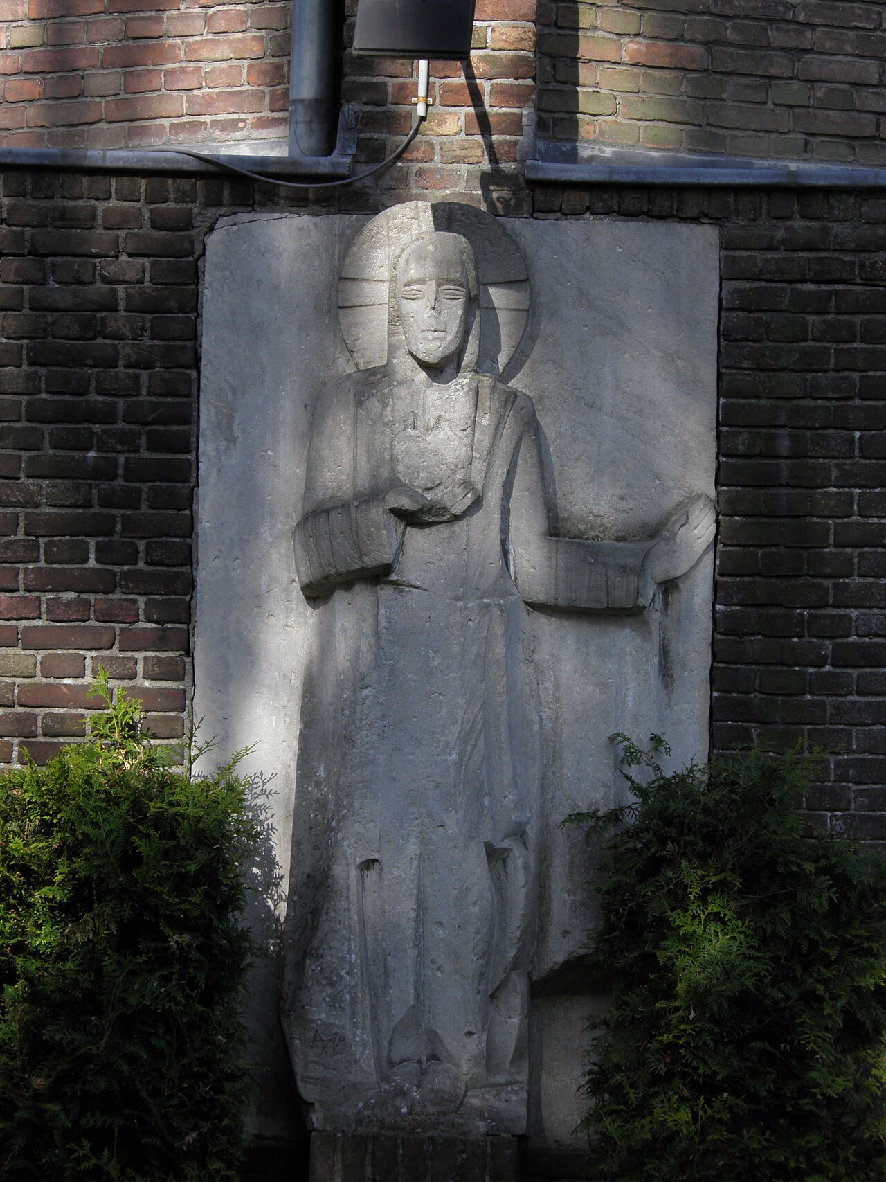 statue of Sacred Heart of Jesus Christ by Jozef Cantré