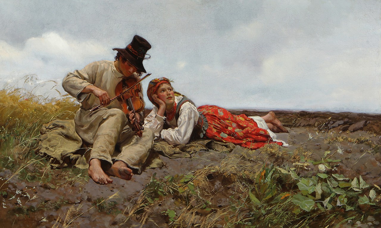 An Idyll by Józef Chełmoński