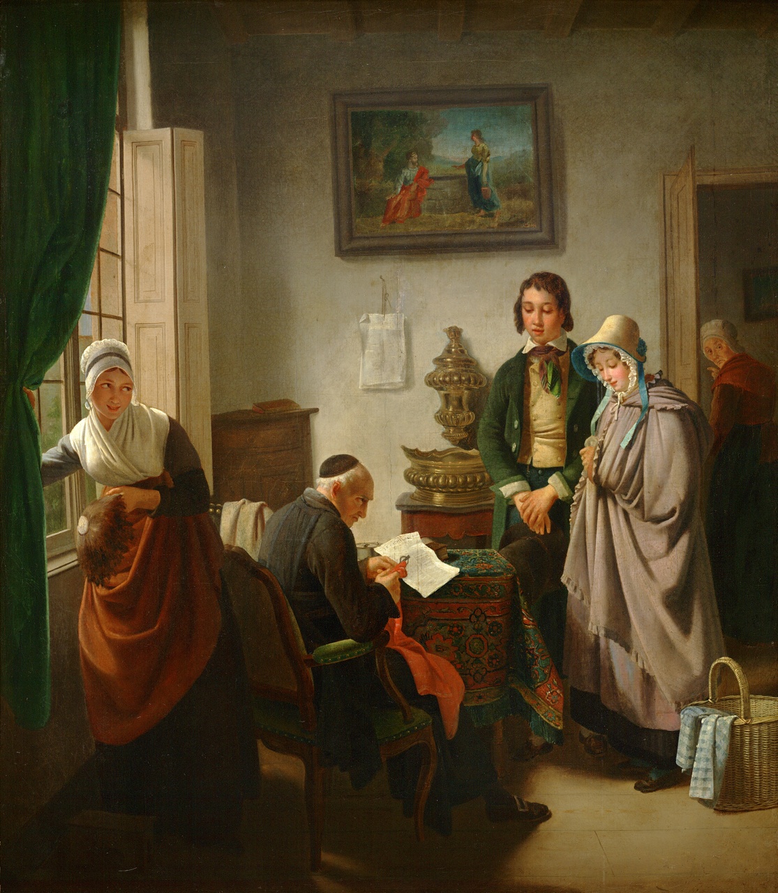 Visit at the pastor's by Jozef Geirnaert