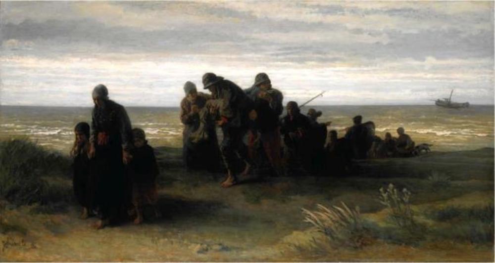 Fishermen Carrying a Drowned Man by Jozef Israëls