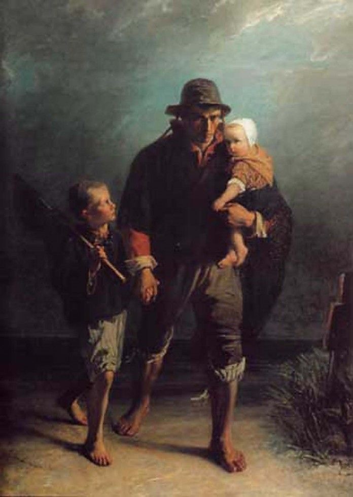 Passing Mother's Grave by Jozef Israëls