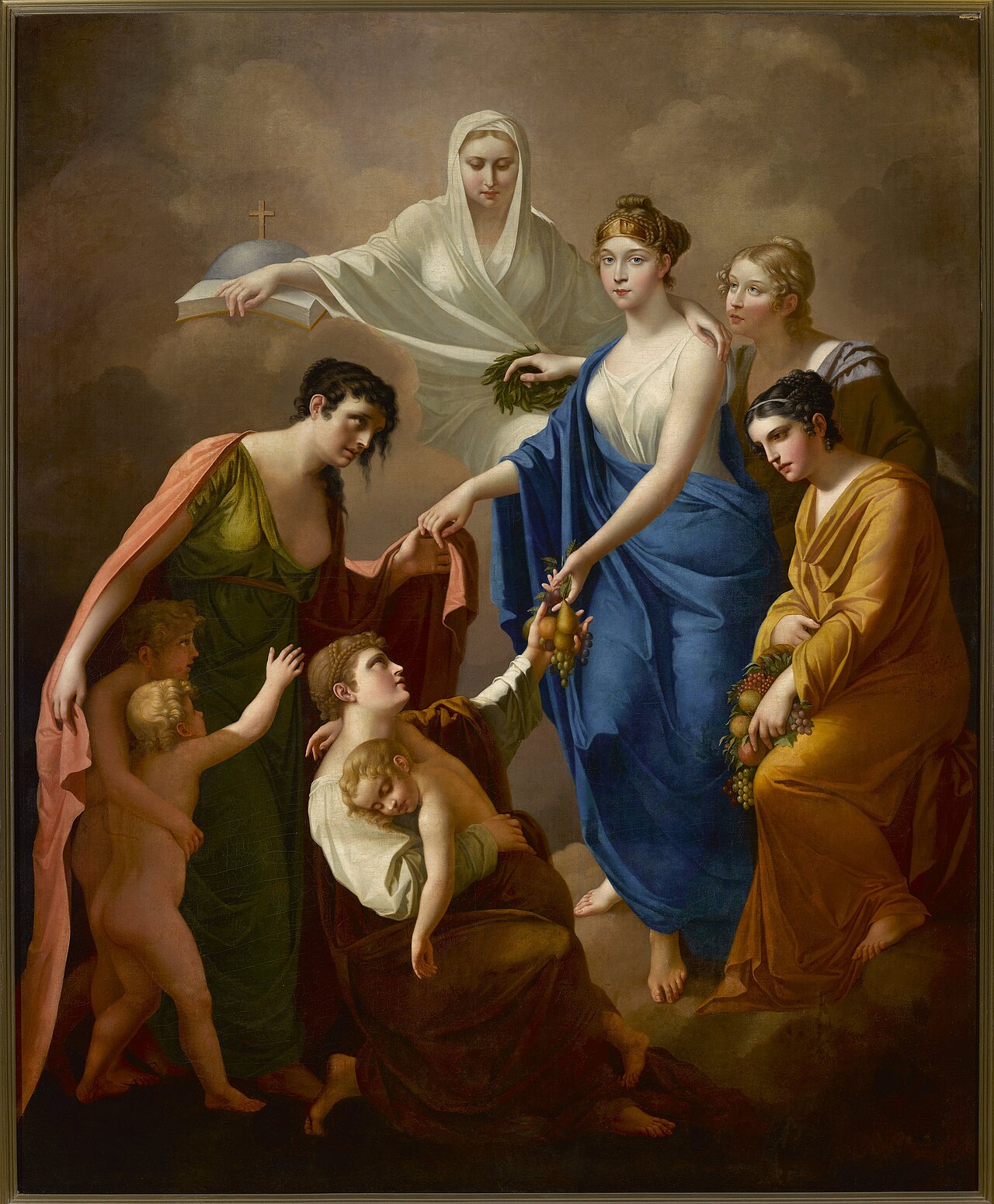 Apotheosis of Empress Elizabeth Alexeievna. by Józef Oleszkiewicz