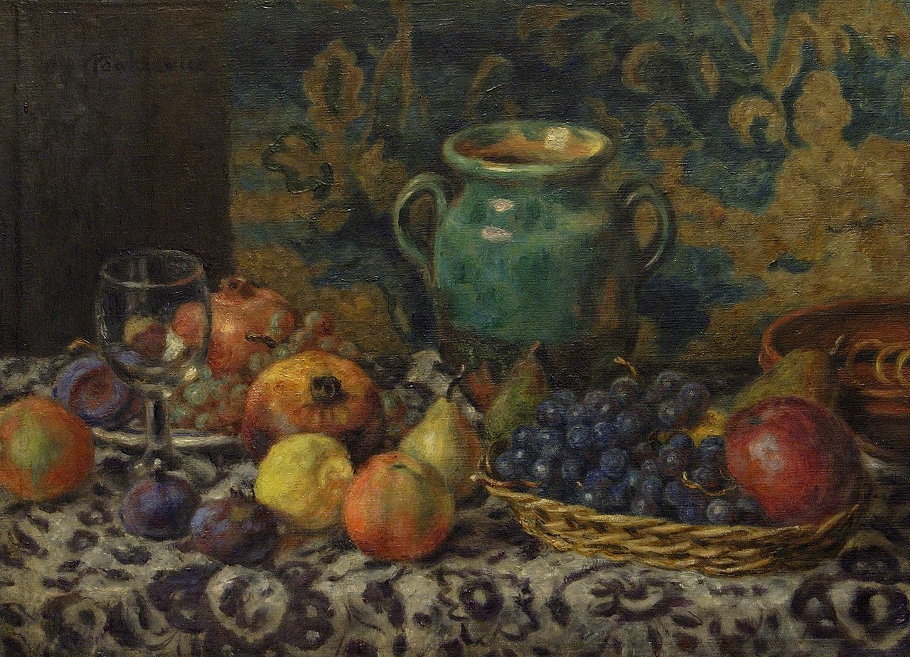 Still Life with a Green Pitcher by Józef Pankiewicz