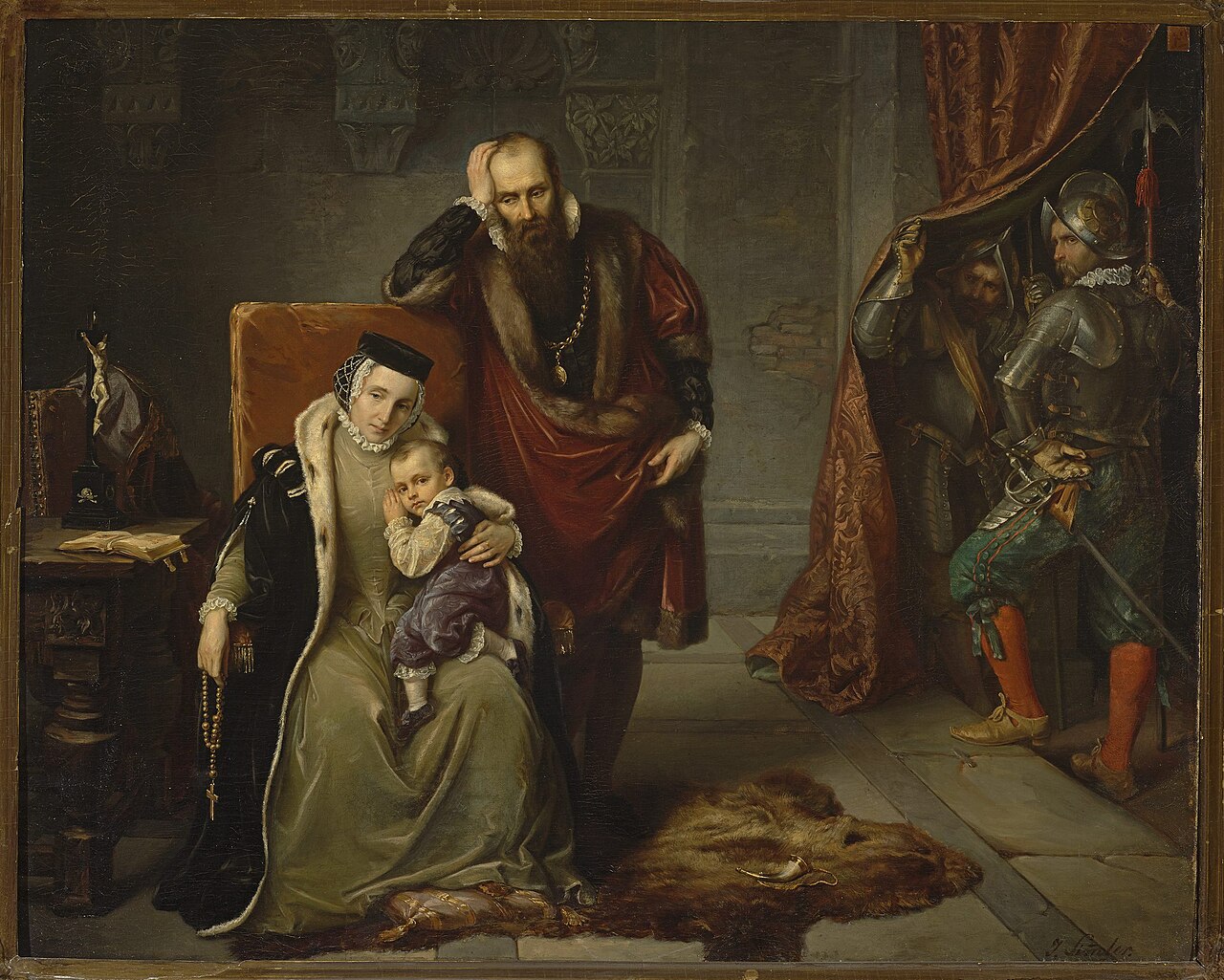 Catherine Jagiellon and her son Sigismund in Gripsholm prison by Józef Simmler