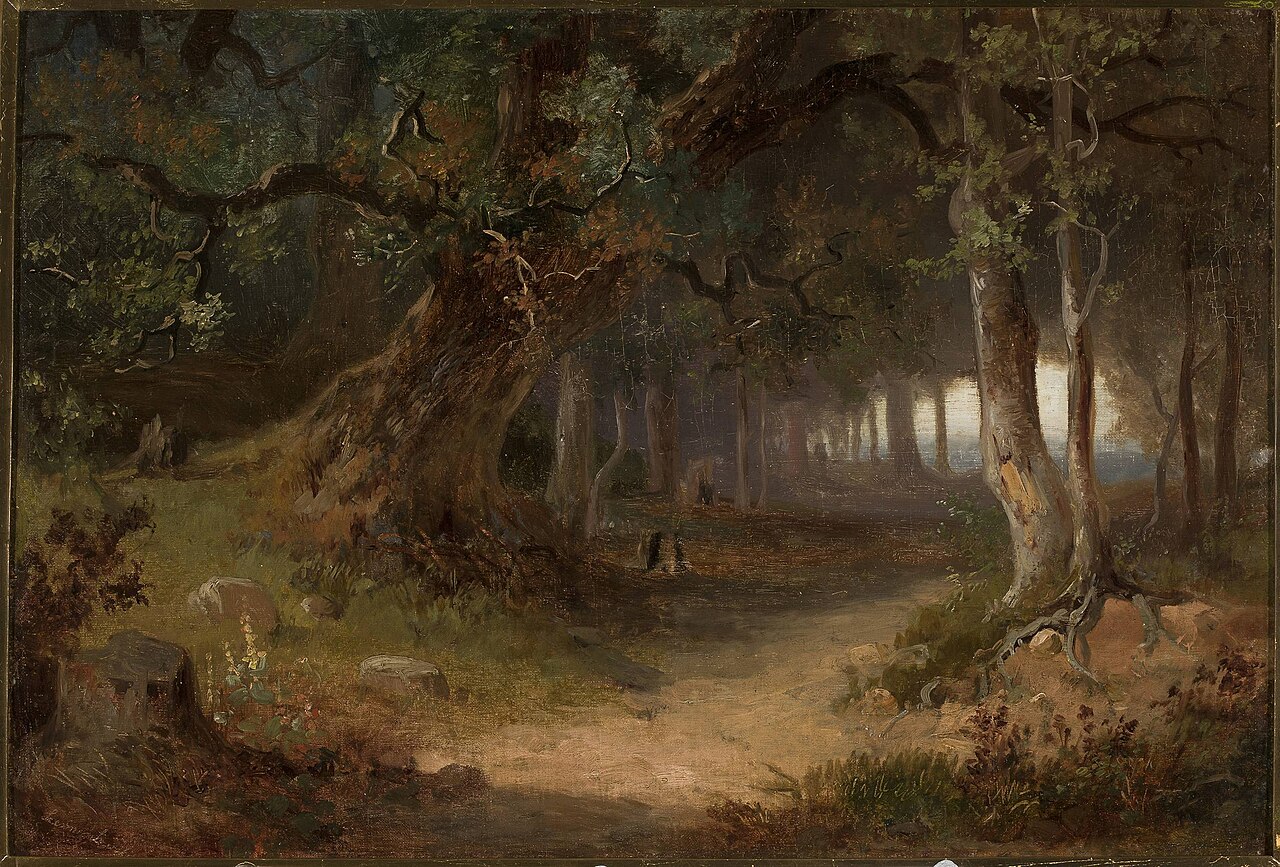 Edge of the forest by Józef Szermentowski