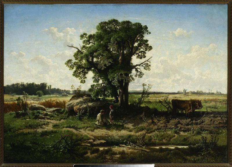 The Ploughman's rest. by Józef Szermentowski