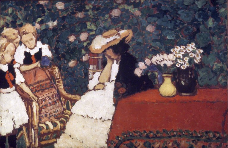 Woman with Three Girls by József Rippl-Rónai