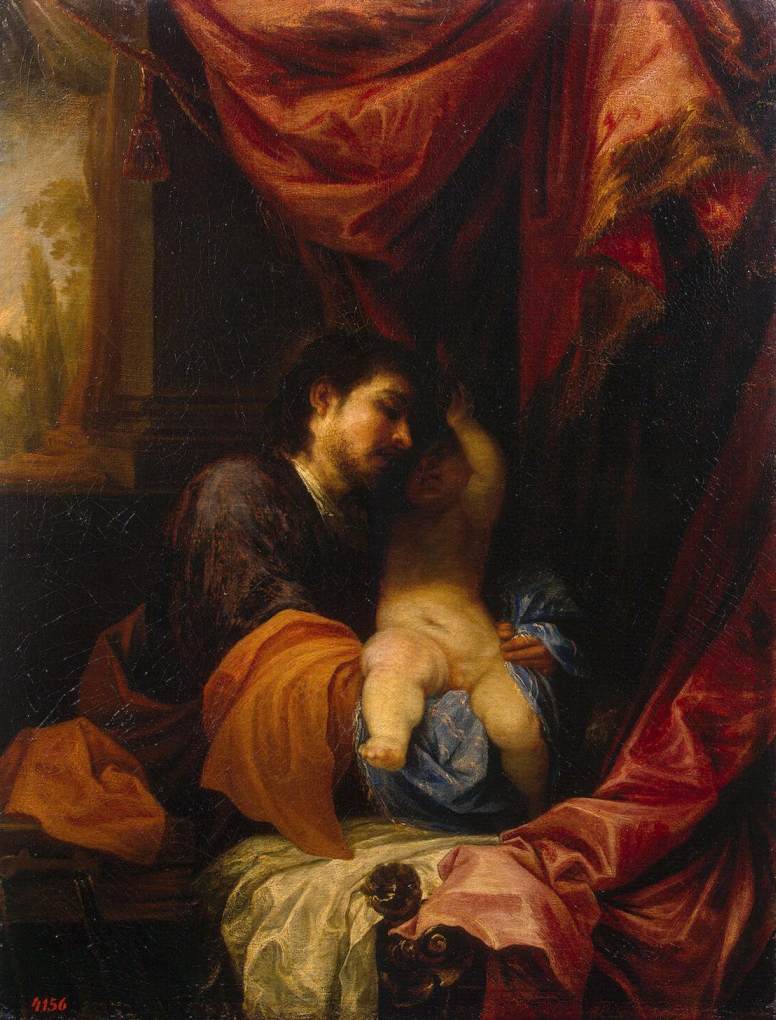 St Joseph and the Infant Christ by Juan Antonio de Frías y Escalante