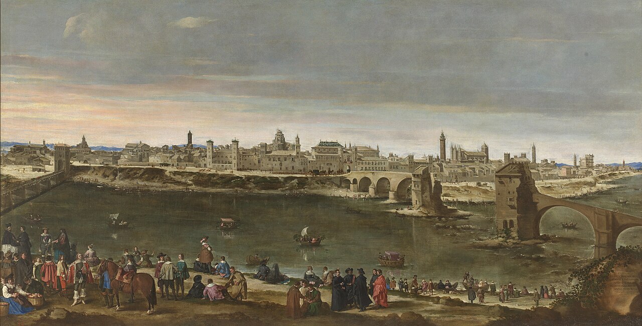 Vista de Zaragoza en 1647 by Juan Bautista Martínez del Mazo