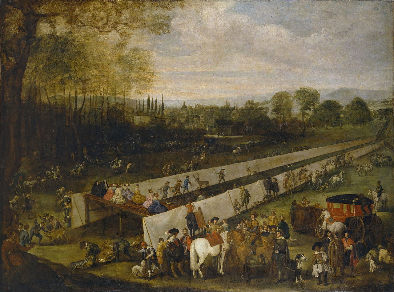Watching the Hunt in Aranjuez by Juan Bautista Martínez del Mazo