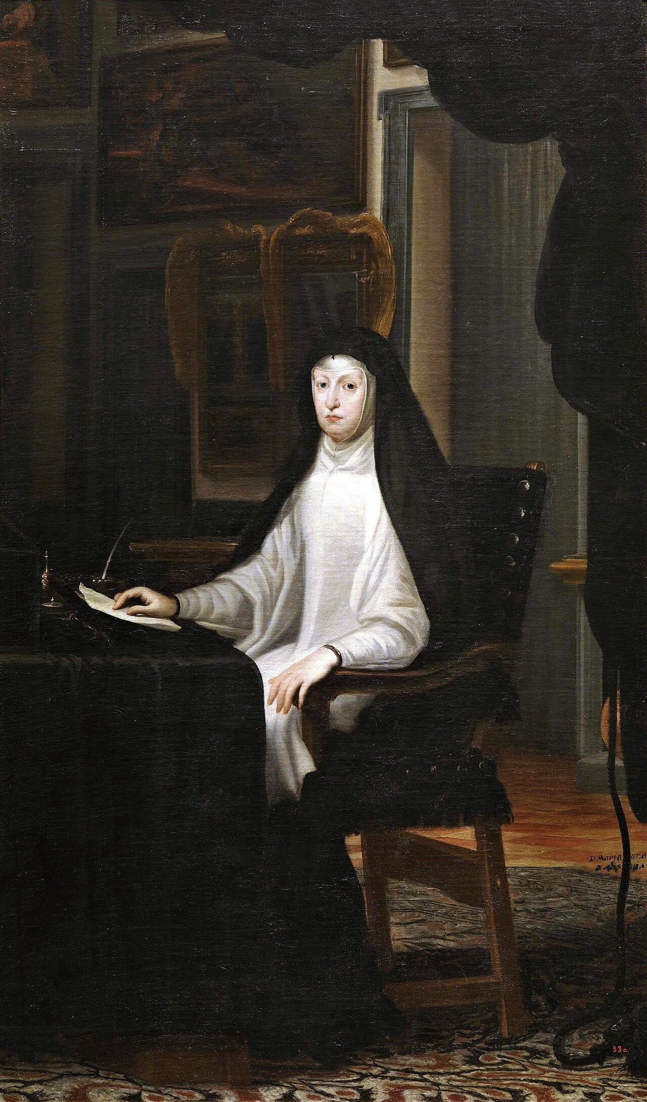 Queen Mariana de Austria as a Widow by Juan Carreño de Miranda