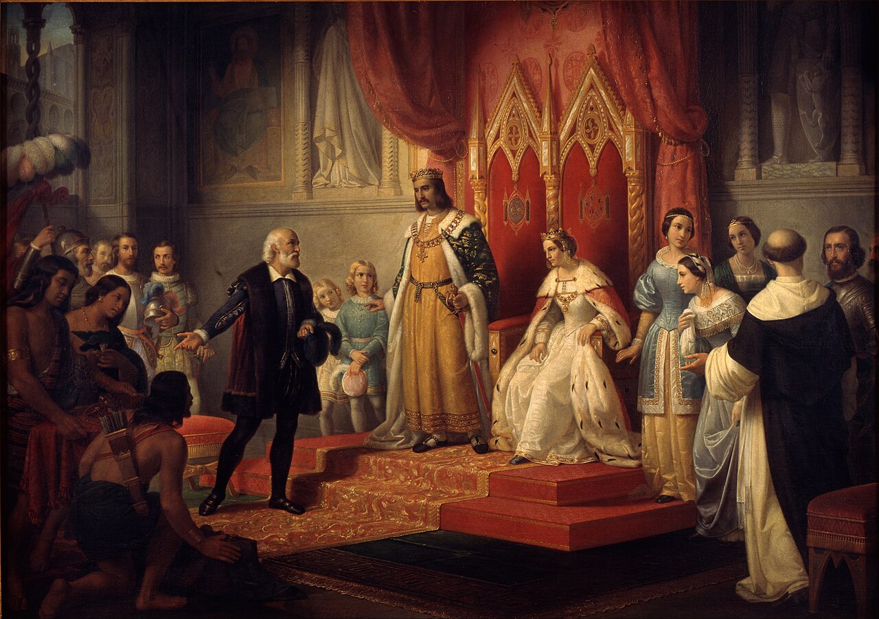 Cristopher Columbus at the Court of the Catholic Monarchs by Juan Cordero de Hoyos