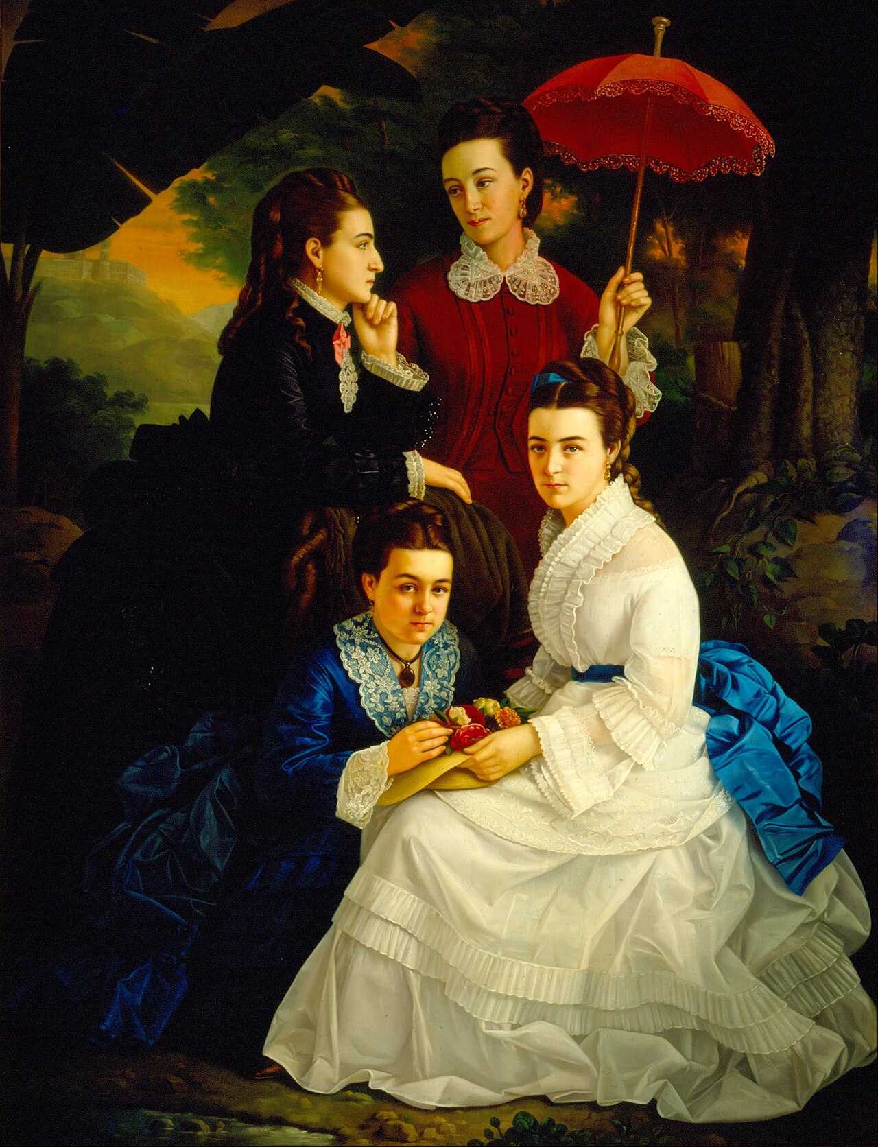 Portrait of the Daughters of Manuel Cordero by Juan Cordero de Hoyos