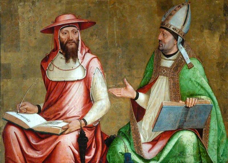 Saint Jerome and Saint Ambrose by Juan de Borgoña