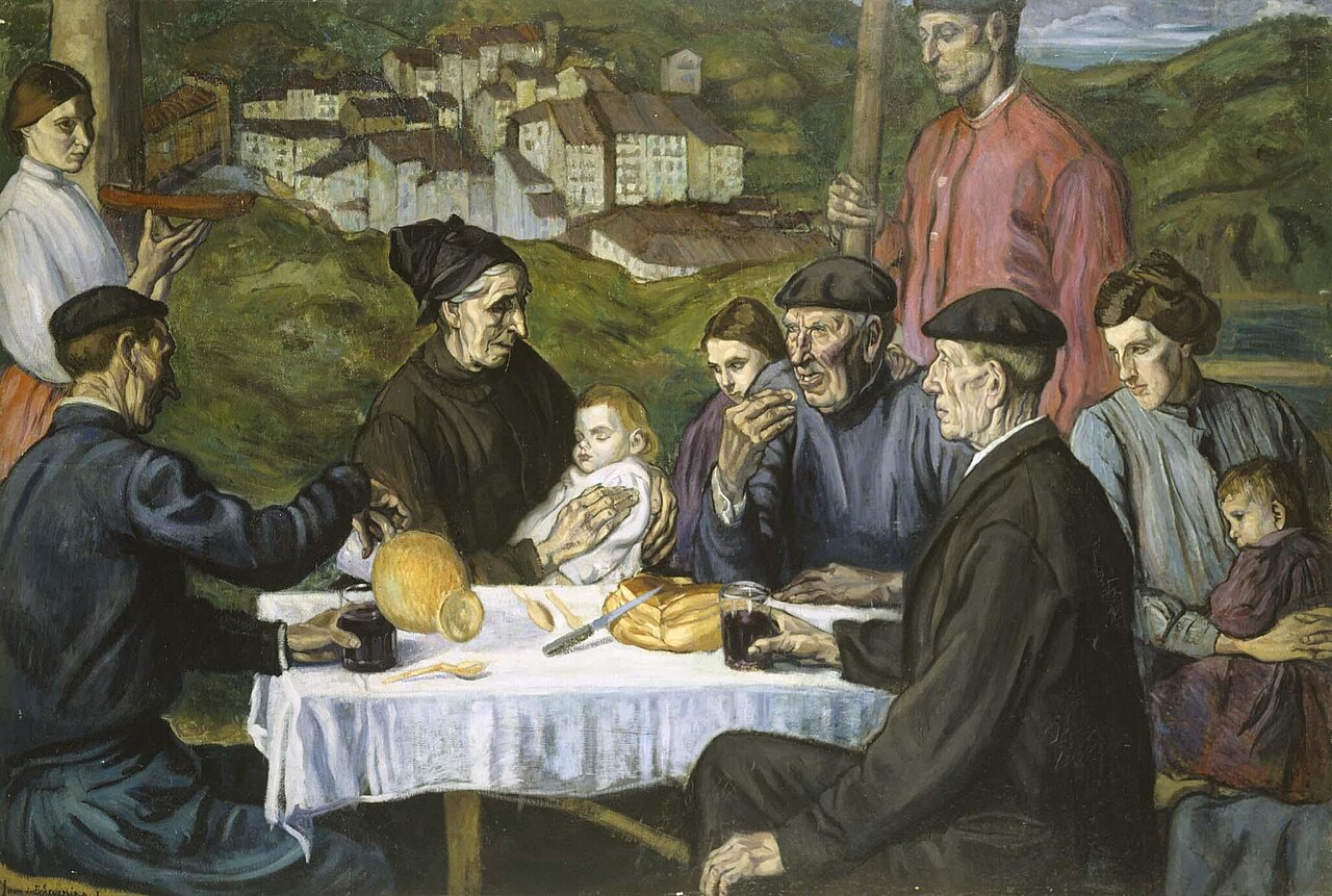 Afternoon Tea in Ondárroa by Juan de Echevarría