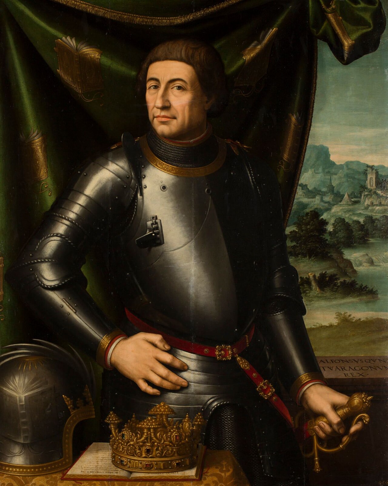 Portrait of the king Alfonso V of Aragón by Juan de Juanes