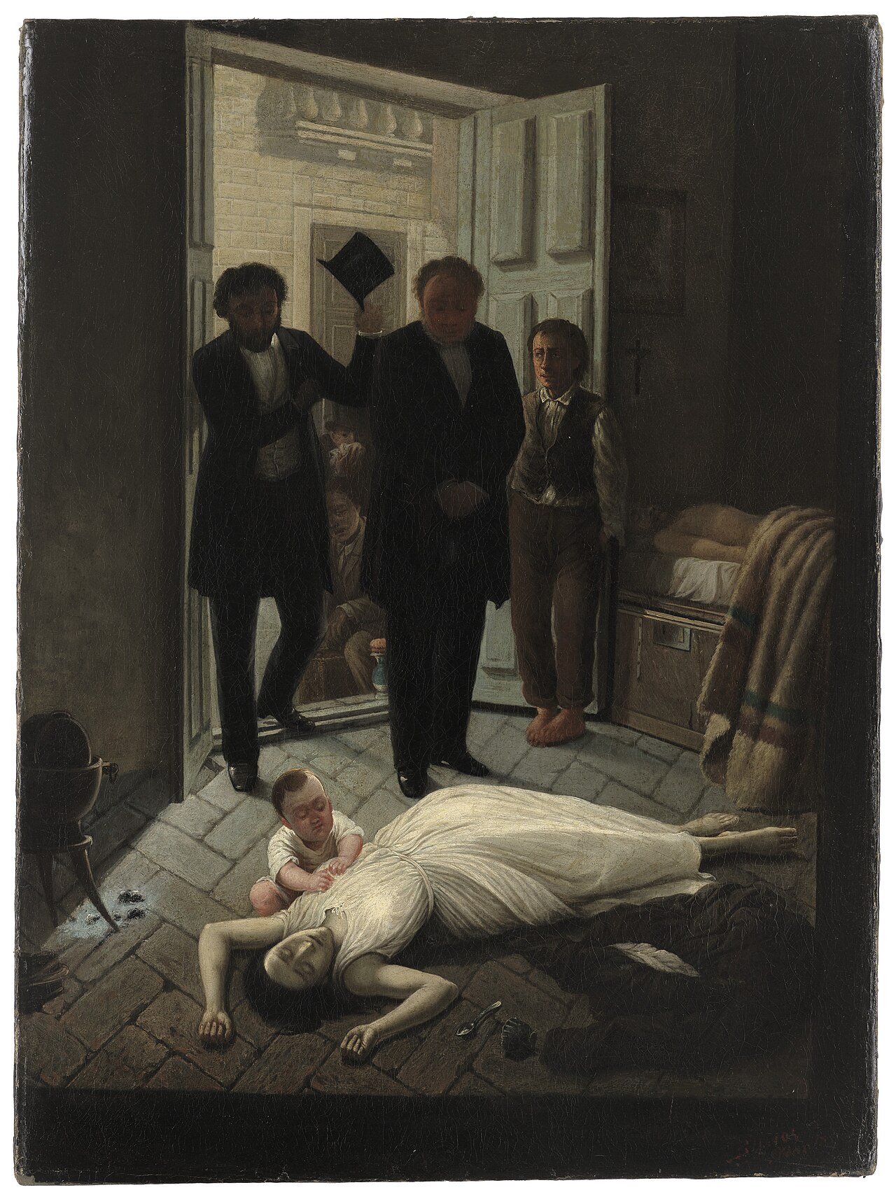 Yellow fever in Buenos Aires, 1871 by Juan Manuel Blanes