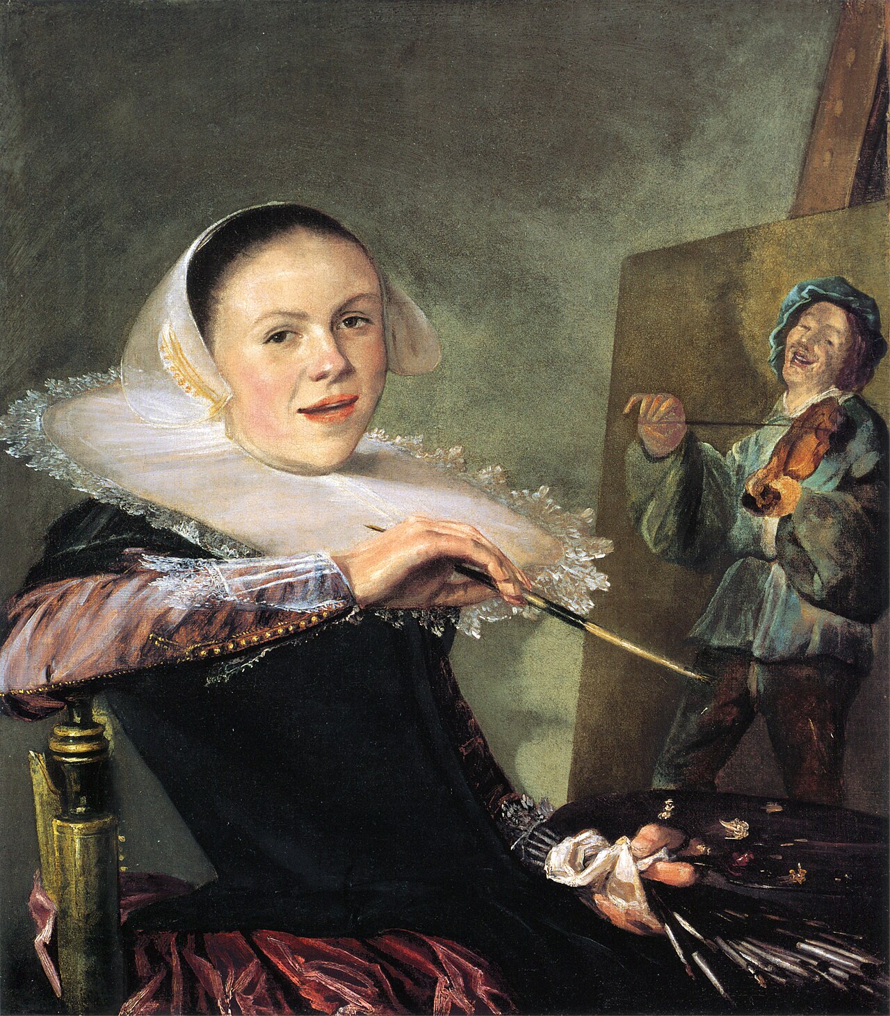 Self-portrait by Judith Leyster by Judith Leyster