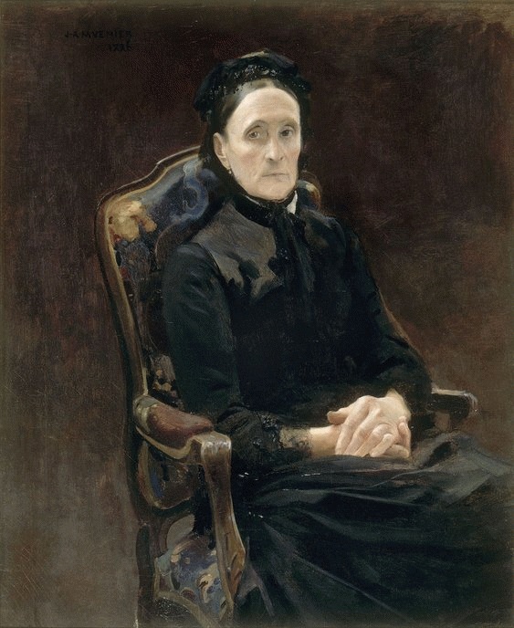Portrait of Madame Pâris, mother-in-law of the artist by Jules-Alexis Muenier