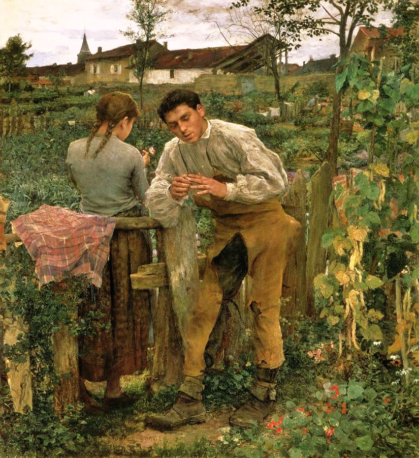 Village Love by Jules Bastien-Lepage