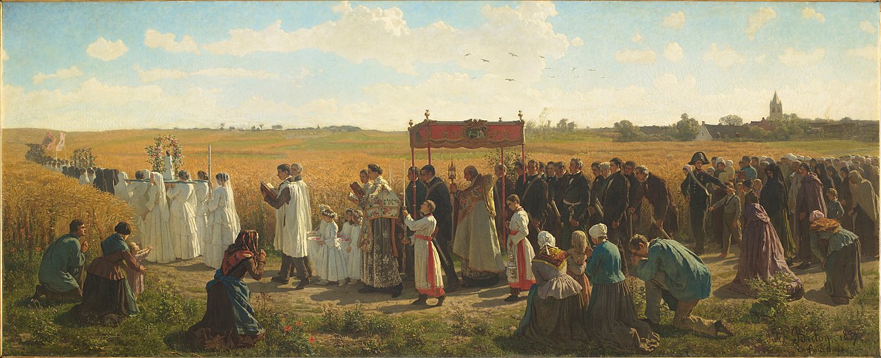 The Blessing of the wheat in Artois by Jules Breton