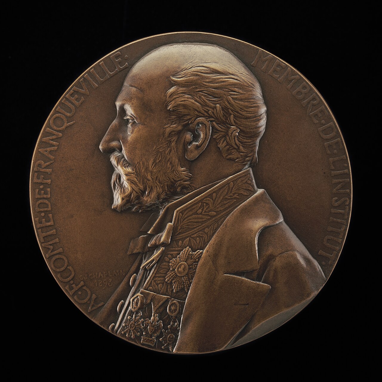 Amable-Charles Franquet, 1840-1919, Comte de Franqueville by Jules-Clément Chaplain