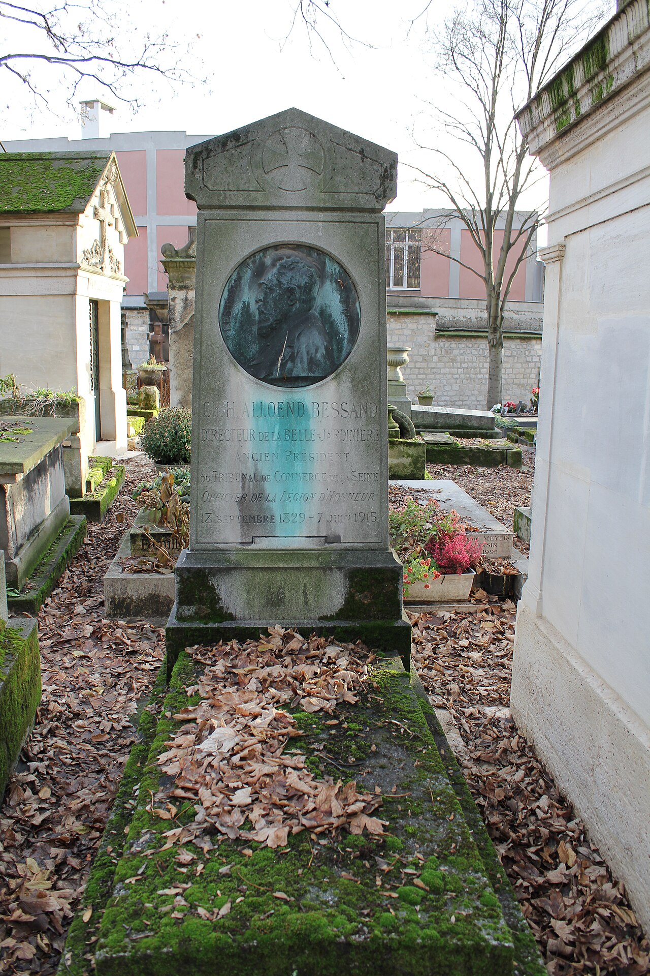 Grave of Charles Honoré Alloend Bessand by Jules-Clément Chaplain