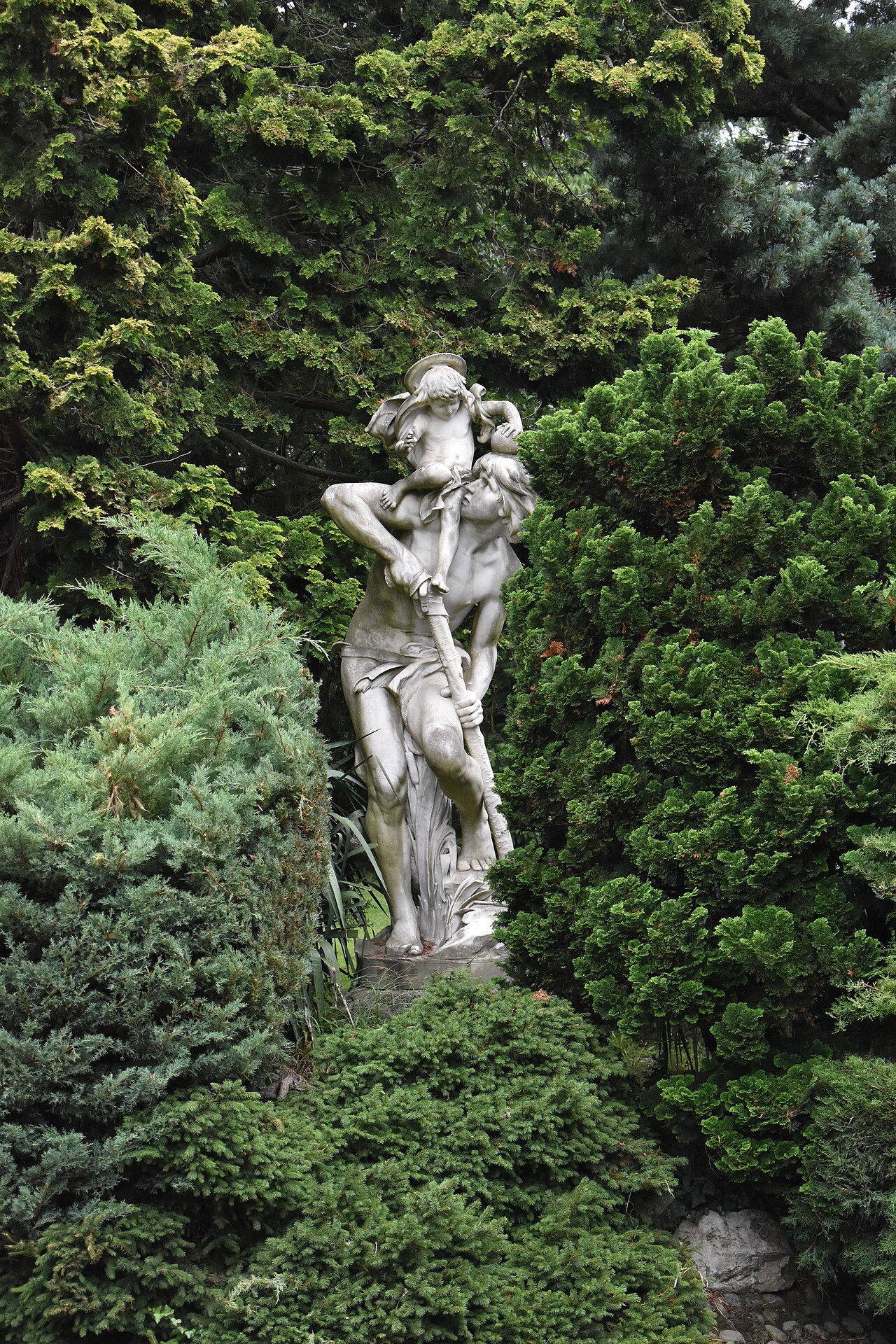 Jules Coutan - Saint Christophe et l'Enfant Jésus by Jules Coutan