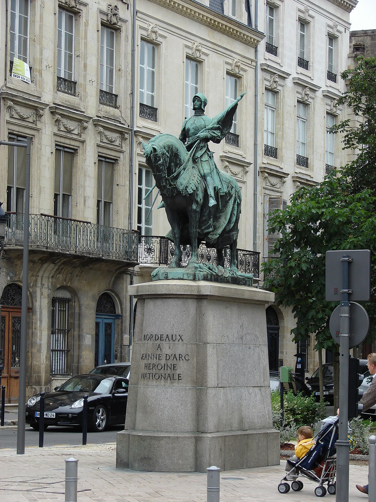 equestrian statue of Joan of Arc by Jules Déchin