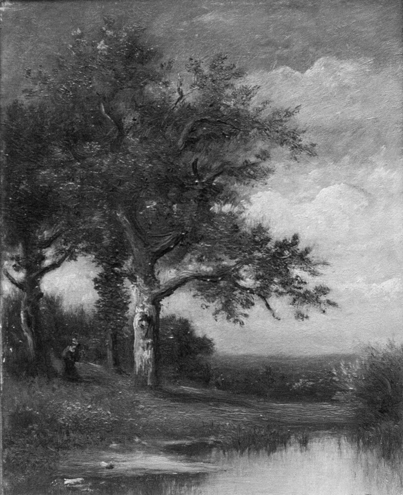 Landscape with Oaks by Jules Dupré