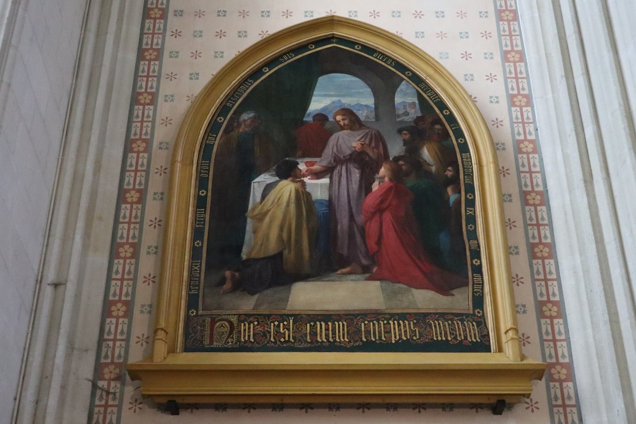 La communion des apôtres by Jules-Élie Delaunay by Jules-Élie Delaunay