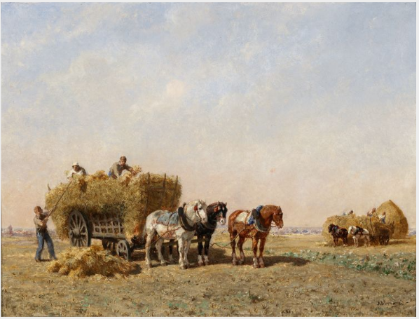Loading the Corn by Jules Jacques Veyrassat
