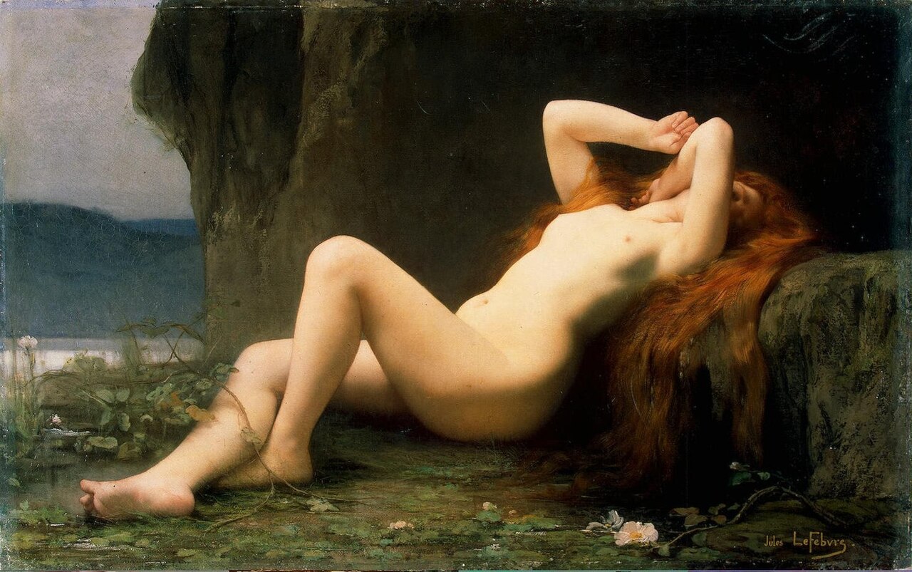 Mary Magdalene in a Grotto by Jules Lefebvre