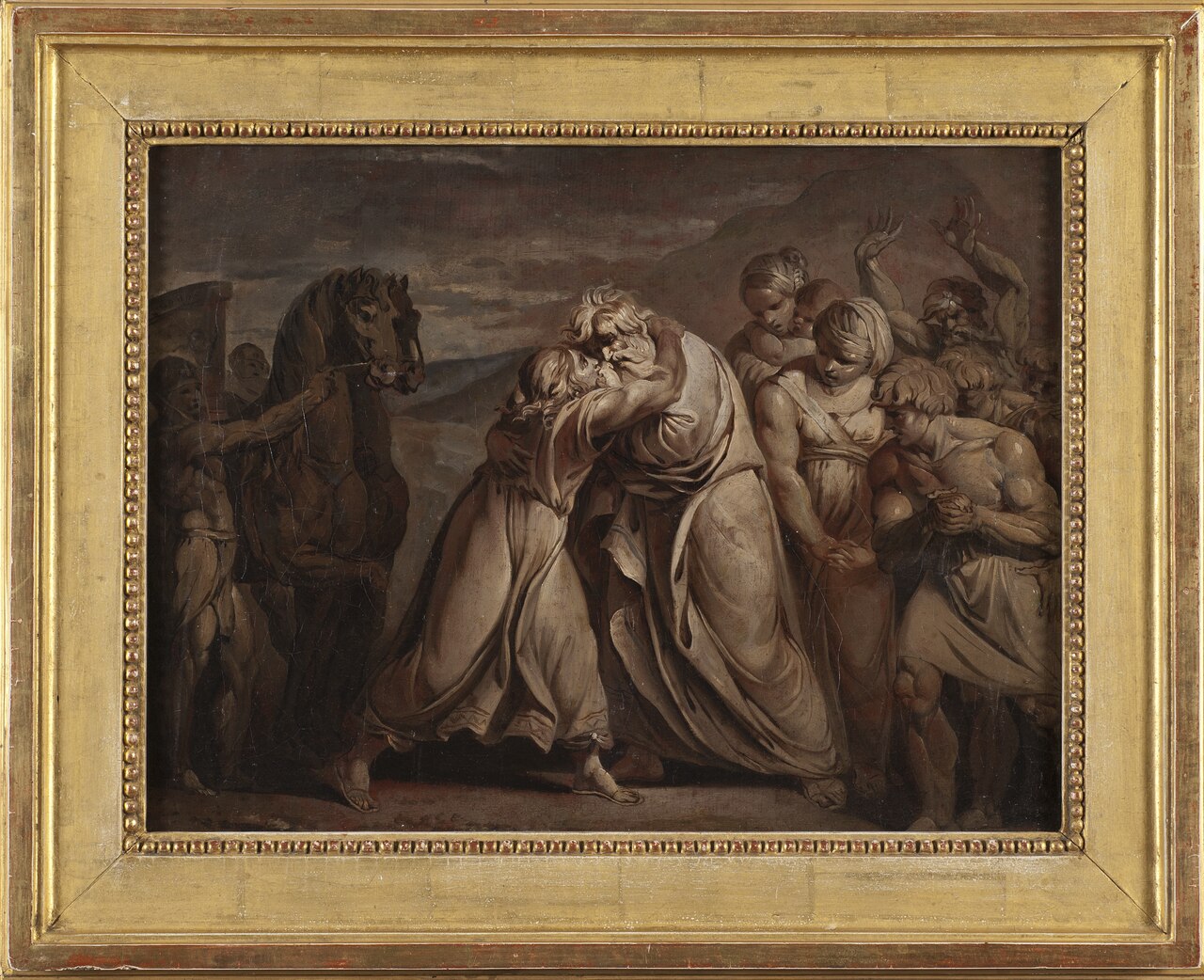 Joseph meets his father Jacob in the desert by Julien de Parme