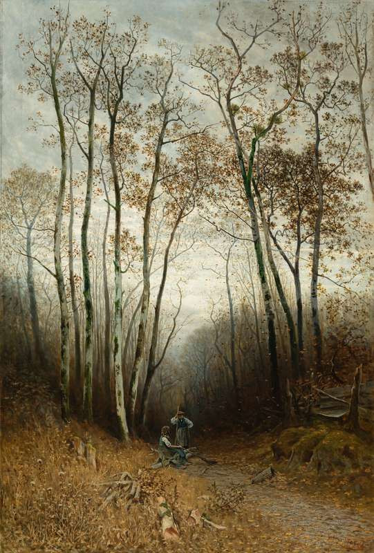 Autumn in the Woods (Gathering Brushwood) by Julius Mařák