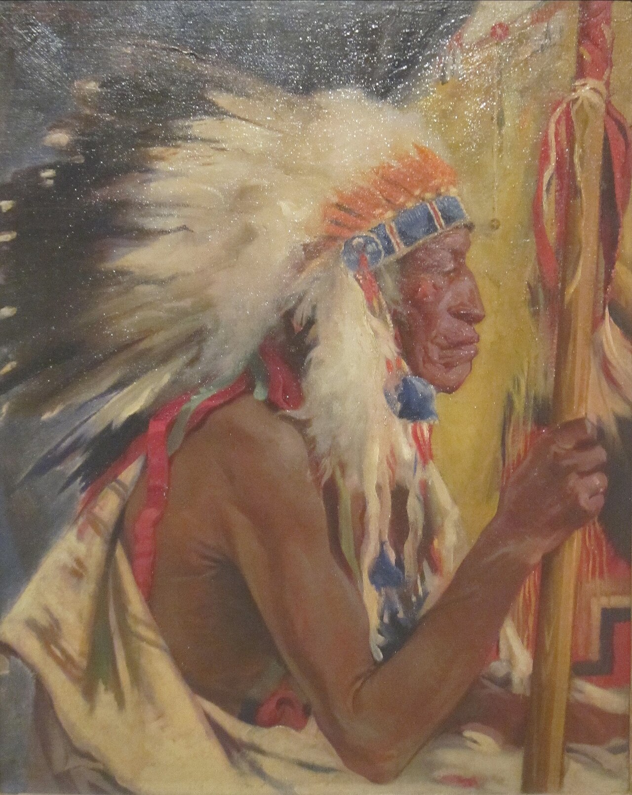 Taos War Chief by Julius Rolshoven
