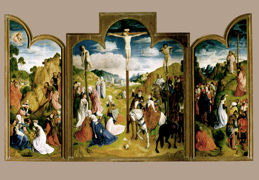 Calvary Triptych by Justus van Gent