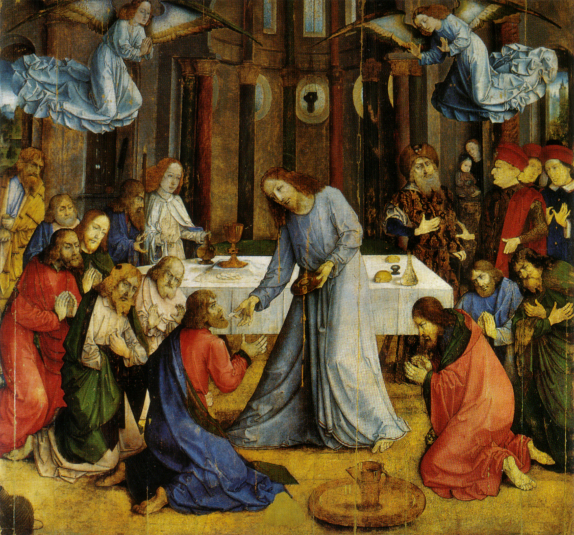 Pala del corpus domini by Justus van Gent