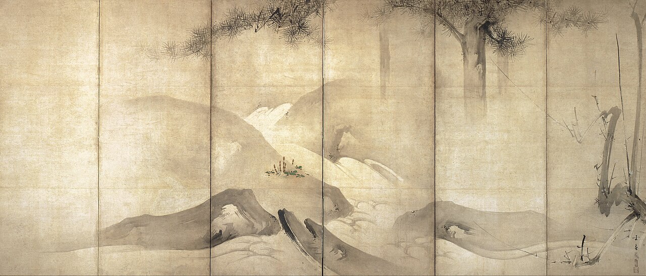 Pine and Plum by Moonlight by Kaihō Yūshō
