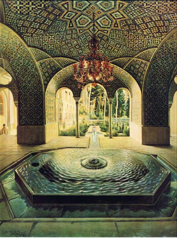 Golestan palace springhouse by Kamal-ol-molk