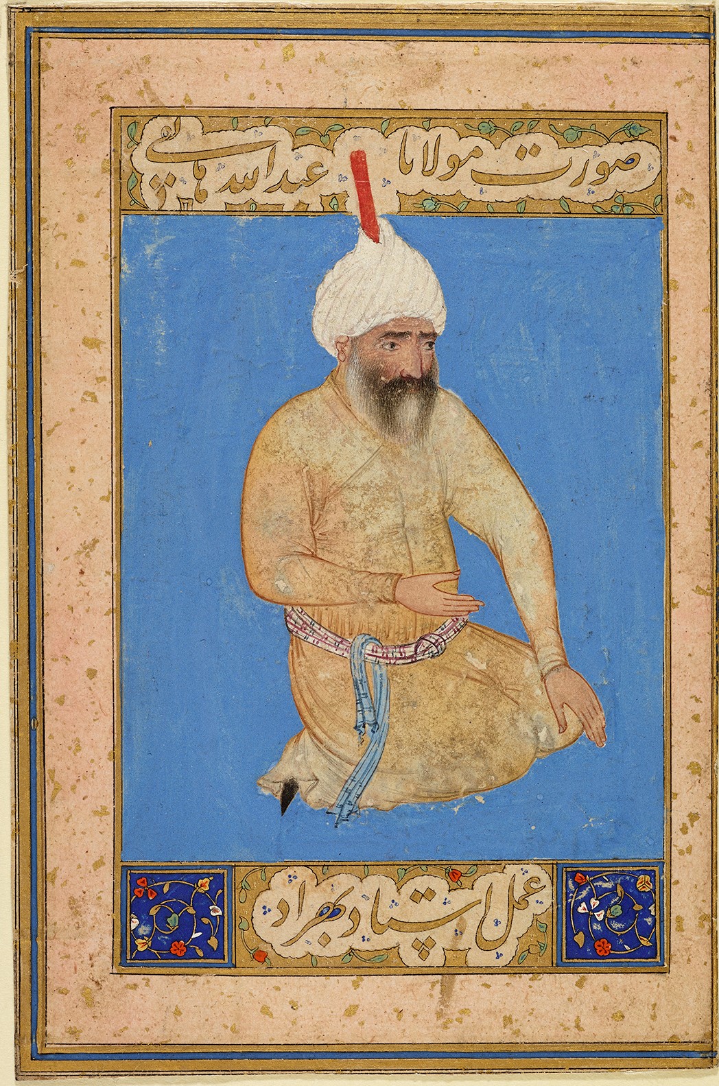 Portrait of Hatefi the Poet by Kamāl ud-Dīn Behzād