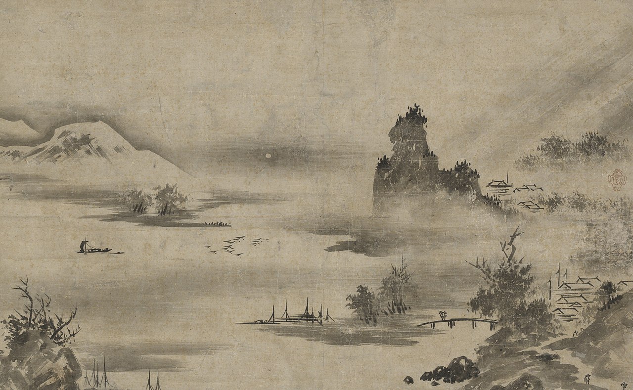 Eight Views of the Xiao-Xiang Region (Shosho Hakkei) by Kanō Motonobu