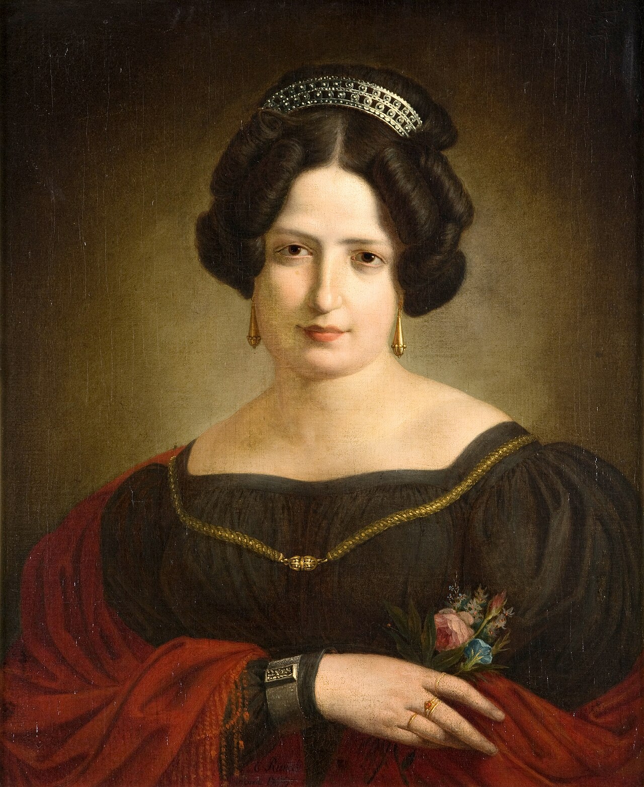 Portrait of Wife Antonina by Kanuty Rusiecki