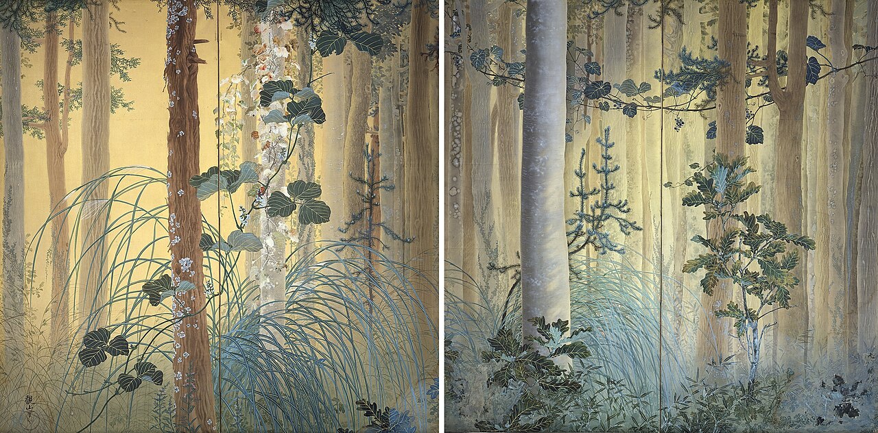 Autumn among Trees by Kanzan Shimomura