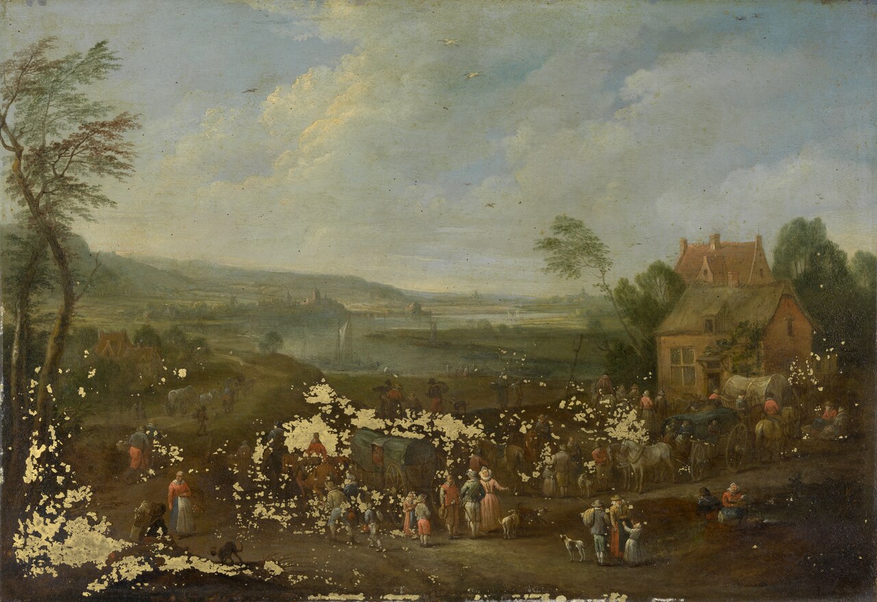 Landscape with Figures by Karel Breydel