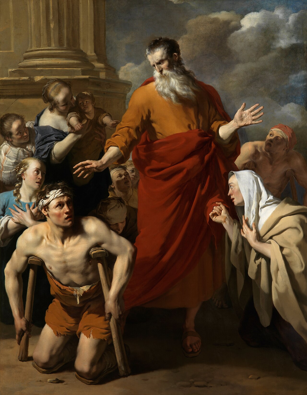St Paul Healing the Cripple at Lystra by Karel Dujardin