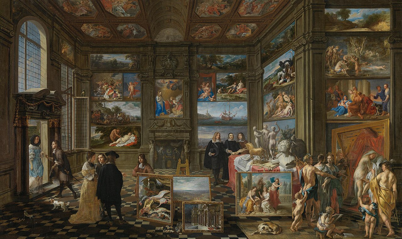 Interior of an Imaginary Picture Gallery by Karel Emmanuel Biset
